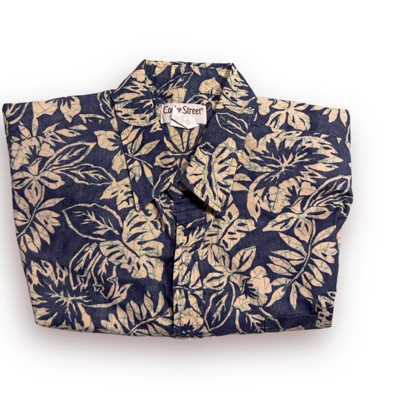 Cooke Street Other - Cooke Street Honolulu Shirt Size L Button Down Shirt Hawaiian Shirt Floral Blue